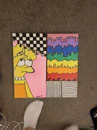 Pin By Naya 1234 On Painting Hippie Painting Simple Canvas Paintings Diy Art Painting 40 easy canvas painting ideas for beginners greenorc. simple canvas paintings