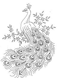 How to draw peacock and flower design motif for embroidery. Vintage Embroidery Transfer 7297 Peacocks For Towels Cases Cloths Scarfs Pillows Vintage Embroidery Transfers Embroidery Patterns Vintage Embroidery
