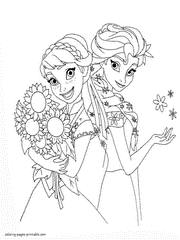Elsa and anna are such favorites disney princesses for little girls all over the world. Frozen Coloring Pages Free Printable Pictures For Girls