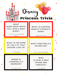 Read on for some hilarious trivia questions that will make your brain and your funny bone work overtime. Disney Princess Trivia Quiz Free Printable The Life Of Spicers