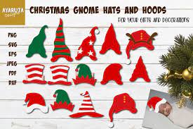 Download Christmas Gnome Hat Bundle Santa Caps Elf Hoods Svg Png 1018331 Cut Files Design Bundles