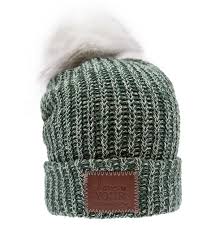 Forest And White Speckled Pom Beanie Love Your Melon Pom Beanie Love Your Melon Beanie