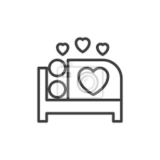 Farbe mann wach bett piktogramm. Machen Sie Liebe In Bett Linie Symbol Skizzieren Vektor Zeichen Fototapete Fototapeten Pixel Ausgerichtet Piktogramm Myloview De