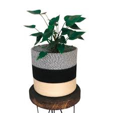 Plant Basket Plant Pot Cover Large Plant Holder For Indoor Etsy In 2020 Plant Basket Plant Pot Covers Plant Holders
