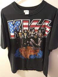 Vintage rare kiss world tour 1979 security tee. Vintage Rock Kizz World Tour 96 Alive Worldwide T Shirt Rock N Roll Glam Rock Heavy Metal Band Destroyer Music Vintage Rock T Shirts Vintage Rock Rock T Shirts