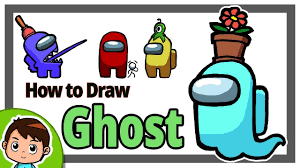 How To Draw Among Us Ghost Easy Drawing Tutorial Drawing Tutorial Easy Drawing Tutorial Easy Drawings