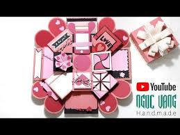 Handmade Creative Birthday Box For Boyfriend How To Make Explosion Box Diy Valentines Day Explosion Box Explosion Box Tutorial Craft Lorelai Jou Explosion Box Tutorial Diy Exploding Box Explosion Box