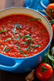 Add tomato sauce, tomato paste, italian seasoning, parsley, garlic powder, crushed red pepper, worcestershire, and sugar to the skillet. Easy Homemade Marinara Sauce Video Natashaskitchen Com