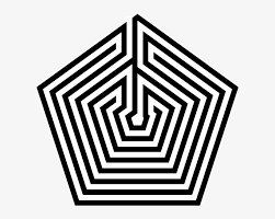 Download File Pentagonal Labyrinth Svg Geometric Lines And Shapes Png Image Transparent Png Free Download On Seekpng