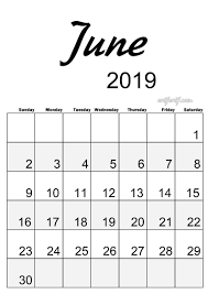 6 June Simple Elegance Calendar 2019 Beautiful Typography Beautiful Typography Typography Calendar Template