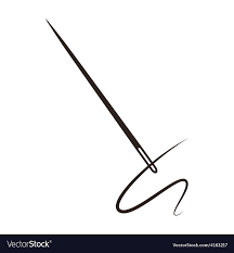 Needle With Thread Vector Image On Vectorstock Vector Free Free Vector Images Seamless Pattern Vector