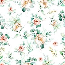 Vector flax floral botanical flowers. Download Elegant Floral Seamless Pattern For Free Seamless Patterns Floral Watercolor Vector Free