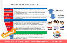 Dari aplikasi administrasi untuk perpustakaan sekolah, yang terdapat pada halaman inipun di buat dengan meggunakan file berbasis microsoft excel, sehingga akan sangat memudahkan anda dalam. Download Gratis Administrasi Perpustakaan Sekolah Berbasis Aplikasi Excel Untuk Sd Smp Sma Operator Sekolah