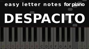 Lirik lagu despacito pake bahasa melayu bikin sedih. Despacito Easy Piano Song Simple Piano Song Piano Notes For Beginners
