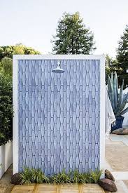 Shower Of Tile Outdoor Shower Outdoor Remodel Pool Shower