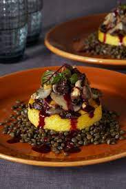 Polenta With Wild Mushrooms Hazelnuts And Figs Recipe Fig Recipes Vegan Main Course Recipes