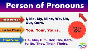 Person Of Pronouns First Person Kya Hai Second Person