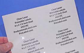 Maybe you would like to learn more about one of these? Oval 4 X 2 1 2 Inch Clear Glossy Laser Printable Labels 50 Sheets 4319c