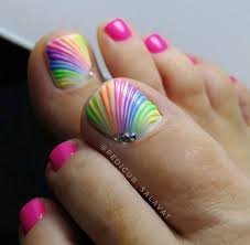 Cute & colourful toe nail design. Toe Nail Designs For Summer 2020
