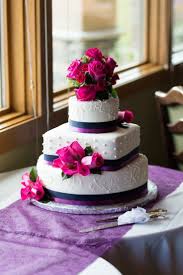 Pink Purple Wedding Cake Flowers Beyond Pink Wedding Cake Purple Wedding Cakes Hot Pink Weddings
