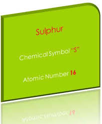 We did not find results for: Sulphur Chemical Symbol S Atomic Number 16