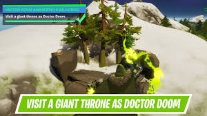 Visit A Giant Throne As Doctor Doom Doctor Doom Awakening Challenge In Fortnite Season 4 Youtube Win a game as doctor doom. visit a giant throne as doctor doom doctor doom awakening challenge in fortnite season 4