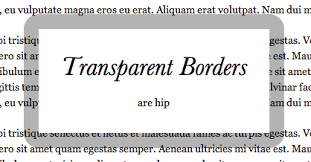 Css border property is used to set the border of an html element. Transparent Borders With Background Clip Css Tricks