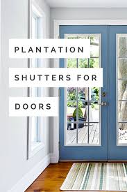 The new french door cutout has a contoured design to accommodate all of the latest door styles and lock options. Plantation Shutters For Doors Wasatch Shutter Over 20 Years Exp