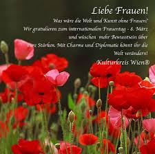 Der internationale frauentag (englisch international women's day (iwd)), weltfrauentag, (internationale) frauenkampftag oder kurz frauentag ist ein welttag, der am 8. Unsere Gluckwunsche An Frauen Kulturkreis Wien Zeitkunst Aktuell Kritisch Visionar