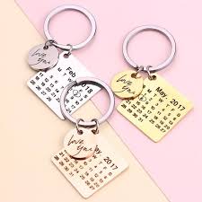 Personalized Calendar Keychain Calendar Keychain Personalised Calendar Keychain