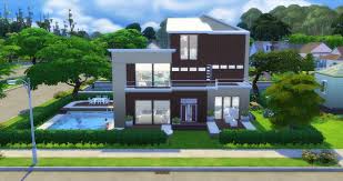 Modern Natural Home Sims 4 Modern House Sims House Design Sims House