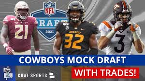 Nfl Mock Draft With Trades Dallas Cowboys 7 Round Draft For The 2021 Nfl Draft Youtube