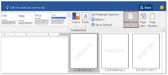 How to insert a custom watermark How To Apply Watermark To One Or All Pages In A Word Document