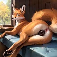 Feral Fox's Anatomically Correct Genitals On Display