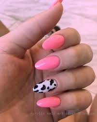 93 Cute Short Summer Acrylic Nails Ideas To Try This 2020 In 2020 Cow Nails Short Acrylic Nails Acylic Nails