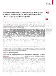 PDF) Mapping development and health effects of cooking with solid fuels in  low-income and middle-income countries, 2000–18: a geospatial modelling  study