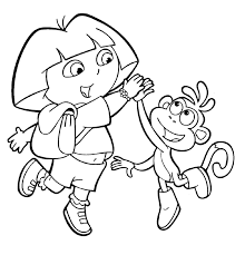 And we have a huge collection! Free Printable Dora The Explorer Coloring Pages For Kids Dora Coloring Cartoon Coloring Pages Free Coloring Pages