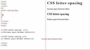 Specifies additional spacing between characters using a length value (for example 0.2em). Css Text Spacing Best Css Tutorial To Add Css Text Spacing Youtube