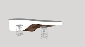 Reception Table Not An Exact Copy Counter Desk Office Recaption Reception Table Hi Macs Sketchup Model Table