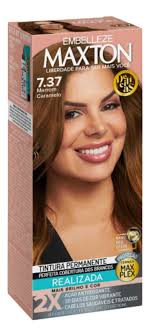 Review de Coloração Maxton 7.37 Marrom Caramelo