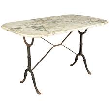 French Cast Iron Marble Top Bistro Table In 2020 Bistro Table Marble Top Kitchen Tables For Sale