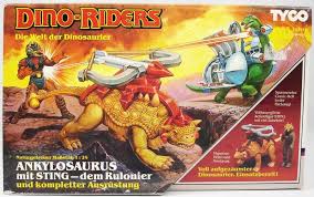 Both sides build dinosaur armies and engage. Dino Riders Ankylosaurus With Sting Tyco Germany