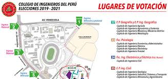 Las elecciones parlamentarias de perú de 2021 se llevaron a cabo el domingo 11 de abril de dicho año, en conjunto con las elecciones generales y para el parlamento andino. Mapa Elecciones 2019 Colegio De Ingenieros Colegio De Ingenieros Del Peru