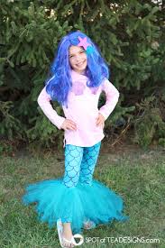 Mermaid tutu dress girls halloween birthday party role play costume princess mermaid dress up clothes with headband. Diy Mermaid Halloween Costume Spot Of Tea Designs