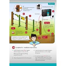 Electric fence a barrier which includes 1 or more electric conductors, insulated from earth, to which electric pulses are applied by an energiser. Voss Farming Complete Electric Fence Kit For Dog Cat Fence With Mains Energiser Green