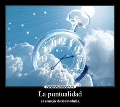 Resultado de imagen de puntualidad