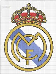 Escudo Real Madrid Punto De Cruz 137 X 181 Puntos 4 Colores Jpg 1215 1600 Mit Bildern Jungenzimmer Sport Fussball Bugelperlen