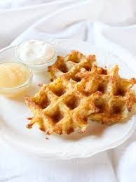 Latke Waffles Crispy Shredded Potato Waffle Recipe Hannukah Recipes Waffle Recipes Waffle Maker Recipes