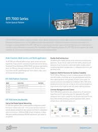 Check if bti has a buy or sell evaluation. 7000 Series Platform Family Ds0047 Wavelength Division Multiplexing Computer Network