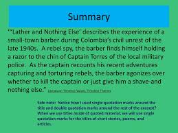 Lather And Nothing Else
